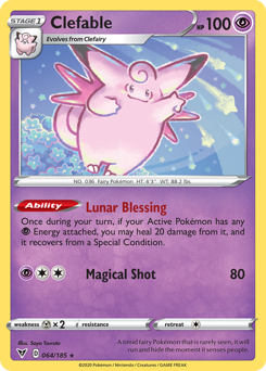 Clefable (064/185) [Sword & Shield: Vivid Voltage] | Card Merchant Takapuna