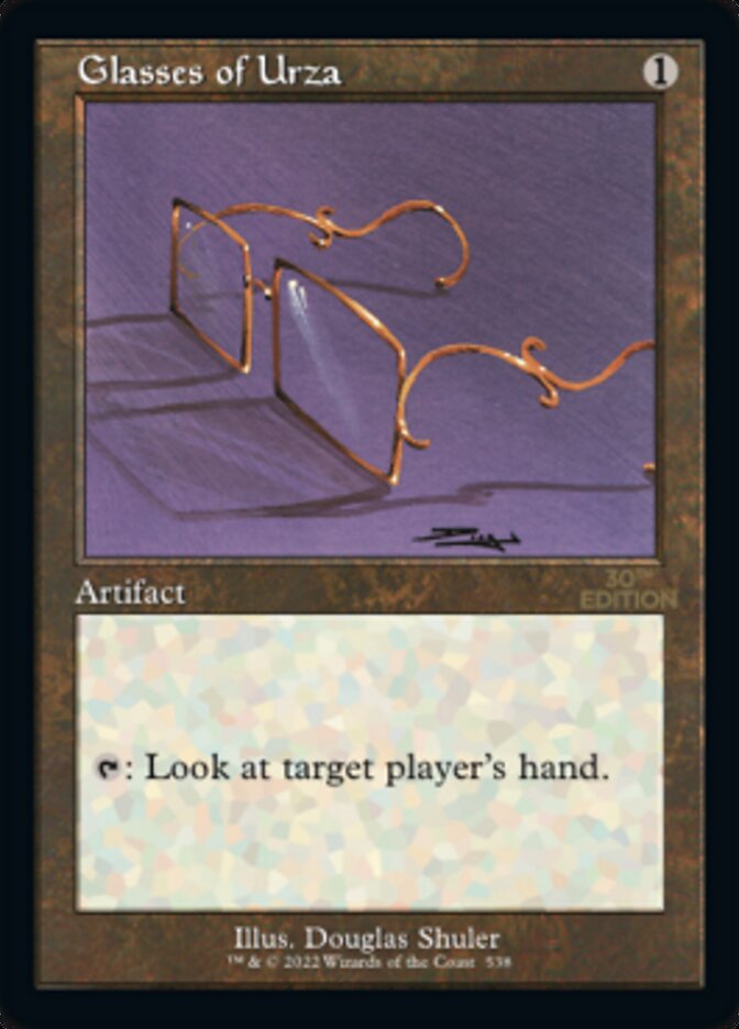 Glasses of Urza (Retro) [30th Anniversary Edition] | Card Merchant Takapuna
