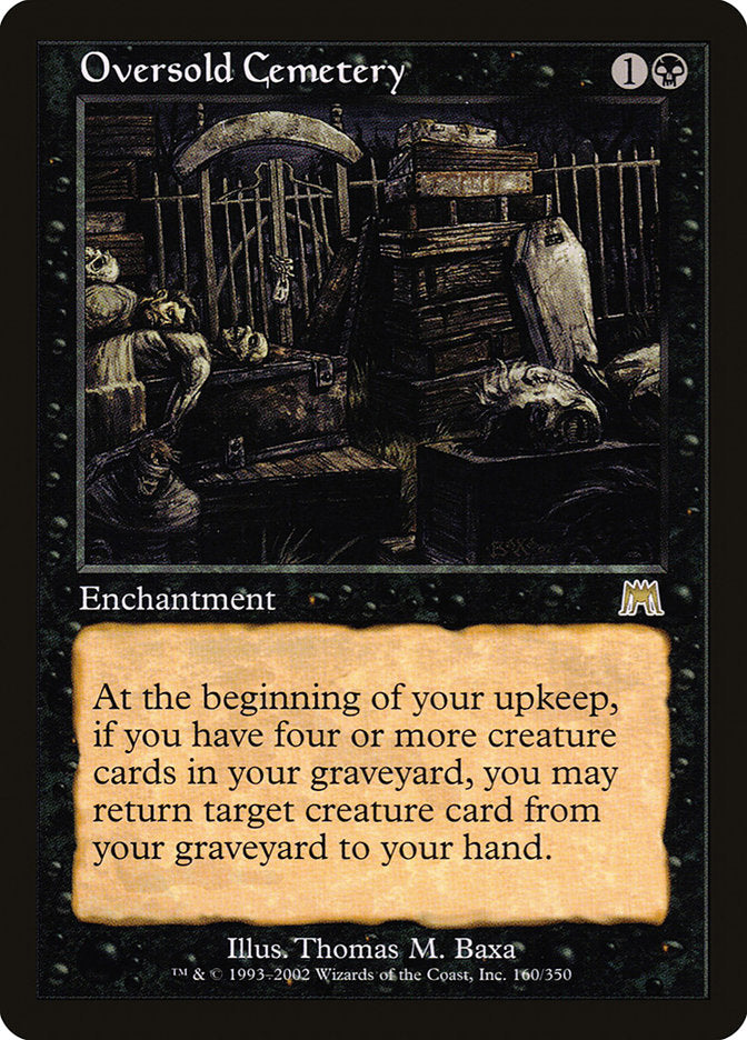 Oversold Cemetery [Onslaught] | Card Merchant Takapuna