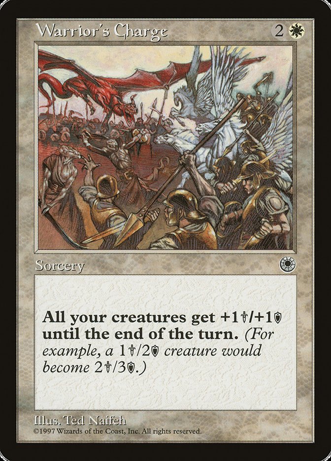 Warrior's Charge (No Flavor Text) [Portal] | Card Merchant Takapuna