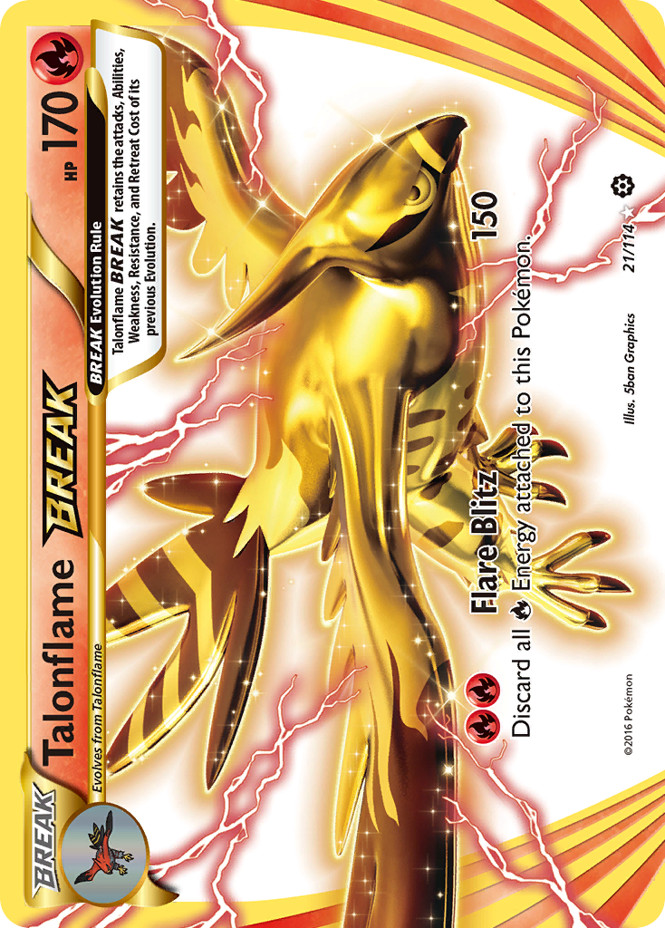 Talonflame BREAK (21/114) [XY: Steam Siege] | Card Merchant Takapuna