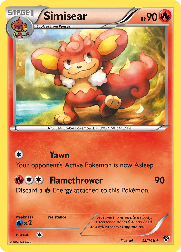 Simisear (23/146) [XY: Base Set] | Card Merchant Takapuna