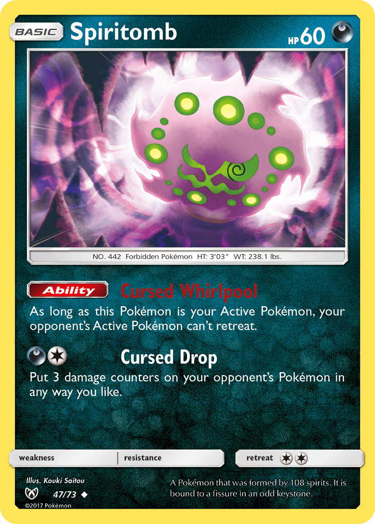 Spiritomb (47/73) [Sun & Moon: Shining Legends] | Card Merchant Takapuna