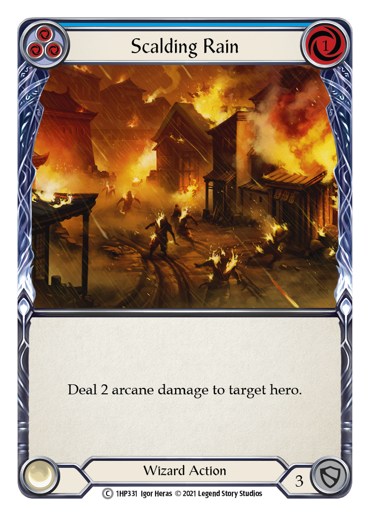Scalding Rain (Blue) [1HP331] (History Pack 1) | Card Merchant Takapuna