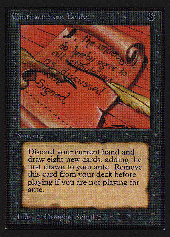 Contract from Below [Collectors' Edition] | Card Merchant Takapuna