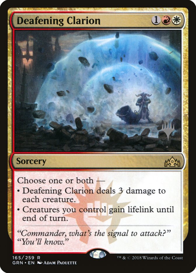 Deafening Clarion (Promo Pack) [Guilds of Ravnica Promos] | Card Merchant Takapuna