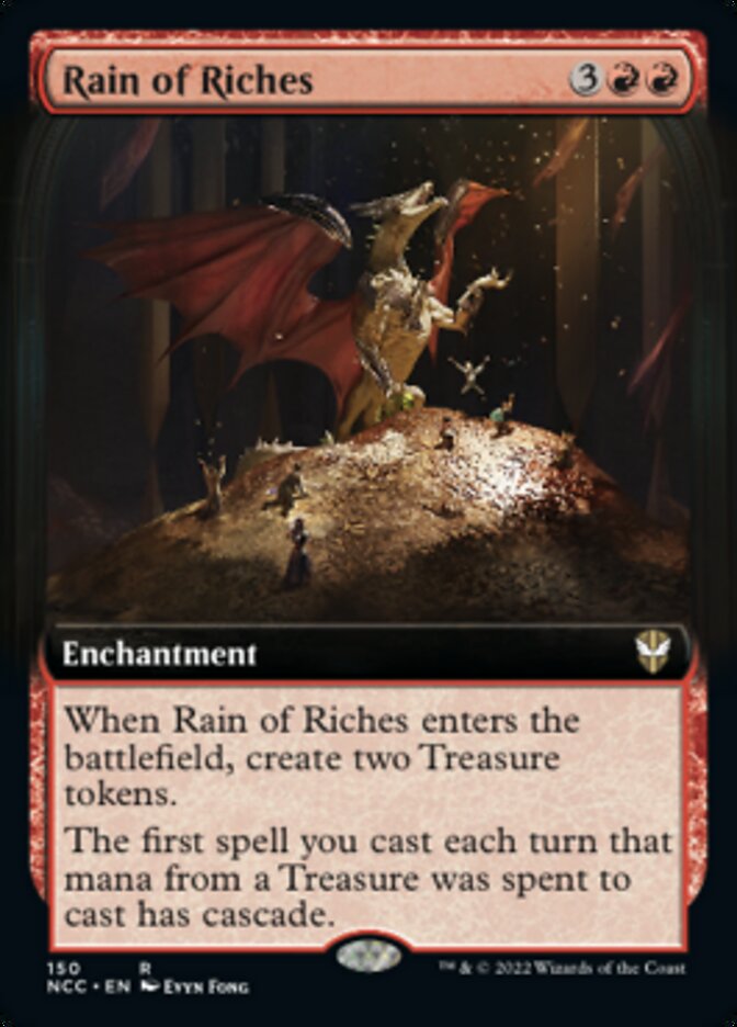 Rain of Riches (Extended Art) [Streets of New Capenna Commander] | Card Merchant Takapuna