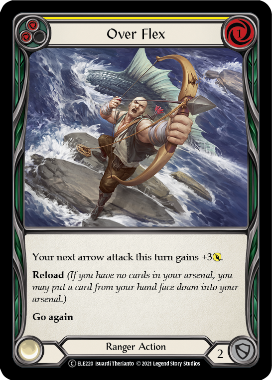 Over Flex (Yellow) [U-ELE220] (Tales of Aria Unlimited)  Unlimited Rainbow Foil | Card Merchant Takapuna