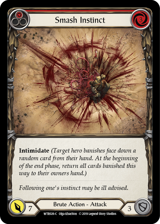 Smash Instinct (Red) [WTR026-C] (Welcome to Rathe)  Alpha Print Normal | Card Merchant Takapuna