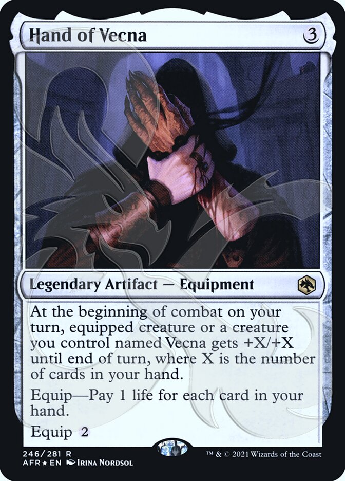 Hand of Vecna (Ampersand Promo) [Dungeons & Dragons: Adventures in the Forgotten Realms Promos] | Card Merchant Takapuna