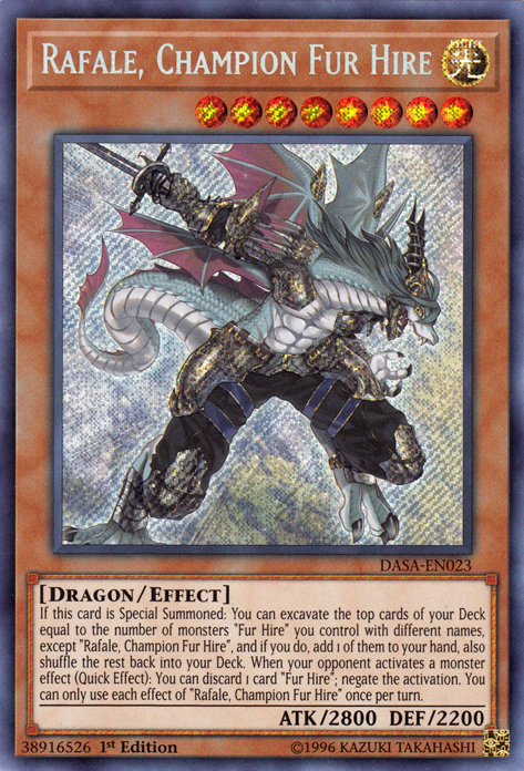 Rafale, Champion Fur Hire [DASA-EN023] Secret Rare | Card Merchant Takapuna