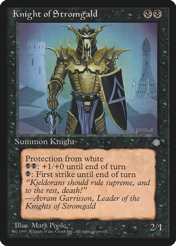 Knight of Stromgald [Ice Age] | Card Merchant Takapuna
