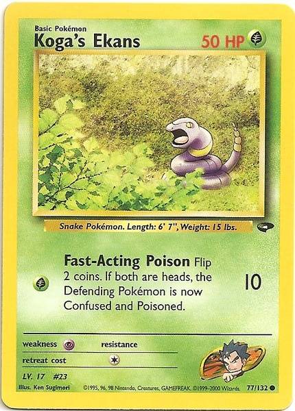 Koga's Ekans (77/132) [Gym Challenge Unlimited] | Card Merchant Takapuna