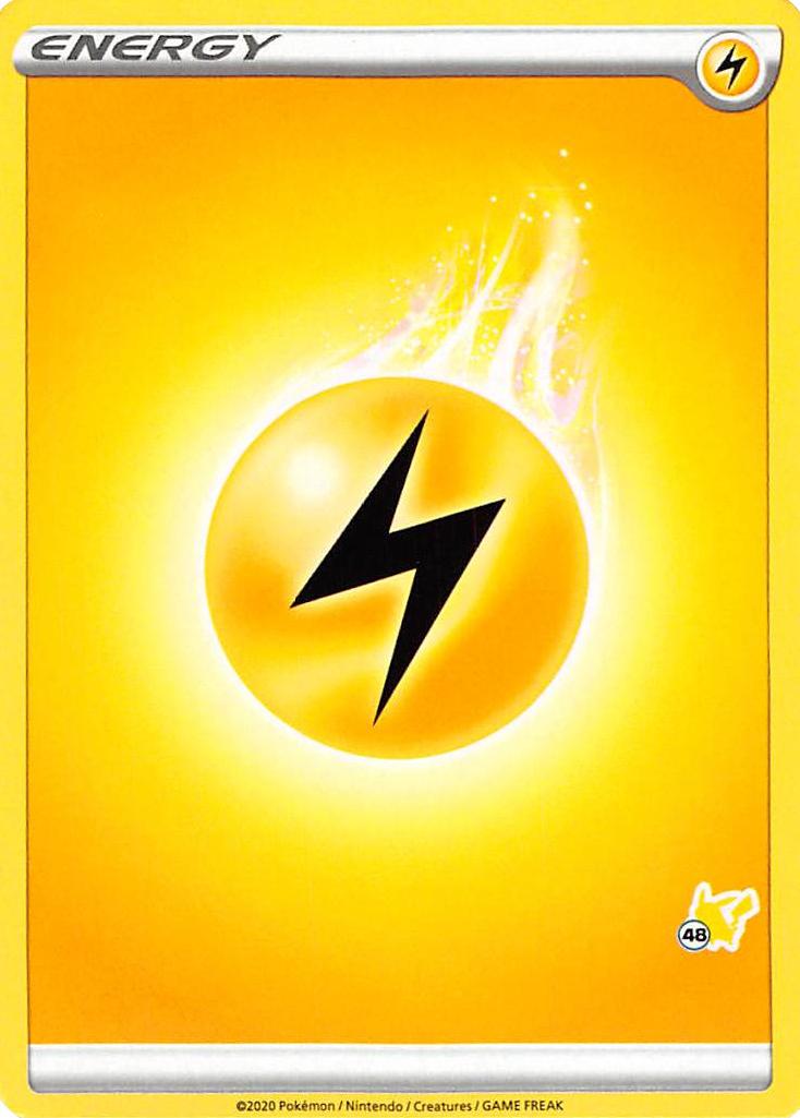 Lightning Energy (Pikachu Stamp #48) [Battle Academy 2022] | Card Merchant Takapuna