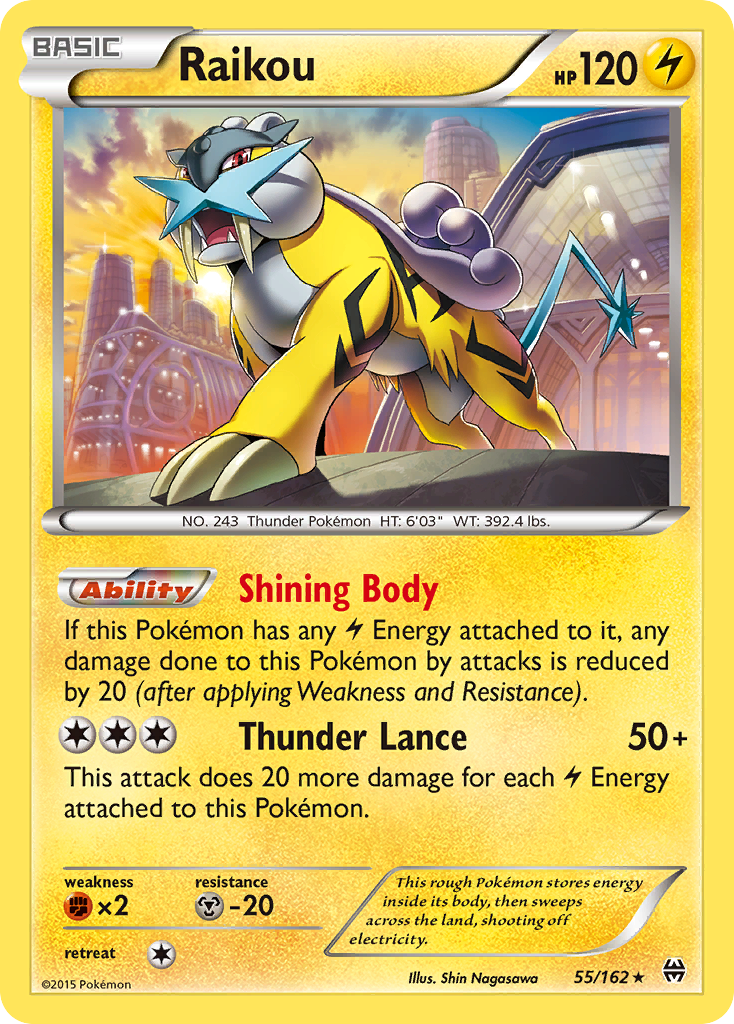 Raikou (55/162) [XY: BREAKthrough] | Card Merchant Takapuna