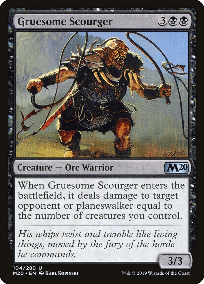 Gruesome Scourger [Core Set 2020] | Card Merchant Takapuna