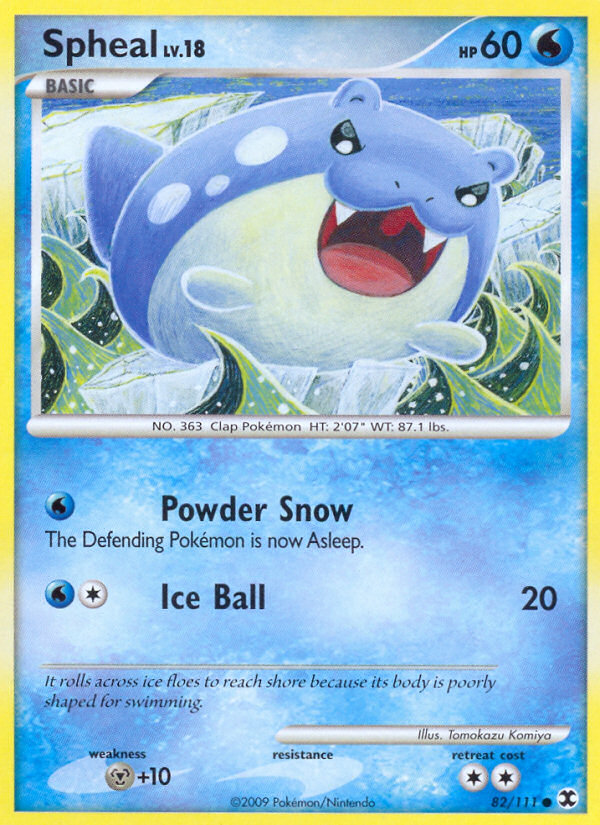 Spheal (82/111) [Platinum: Rising Rivals] | Card Merchant Takapuna