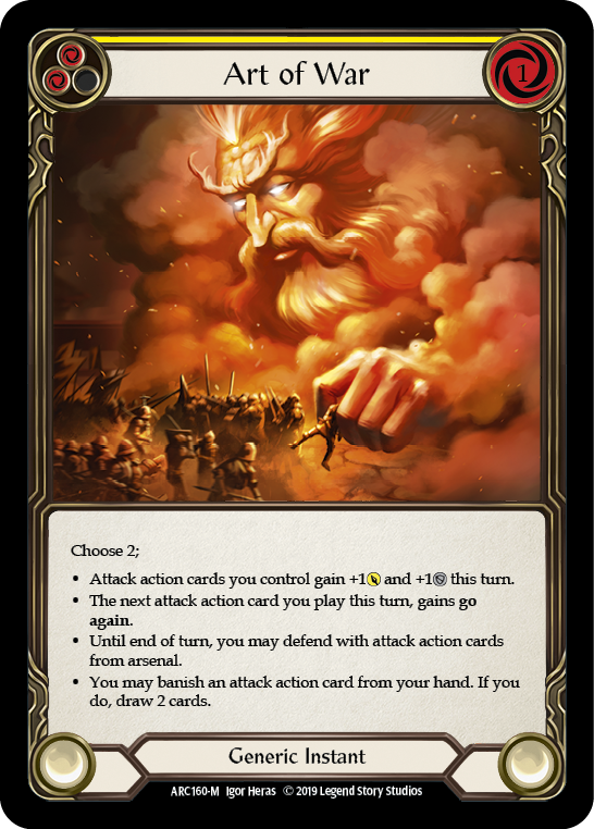 Art of War [ARC160-M] (Arcane Rising)  1st Edition Rainbow Foil | Card Merchant Takapuna