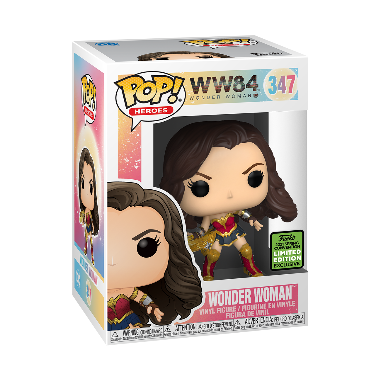 WW84 - Wonder Woman w/Tiara Boomerang Pop! 347 EC21 | Card Merchant Takapuna