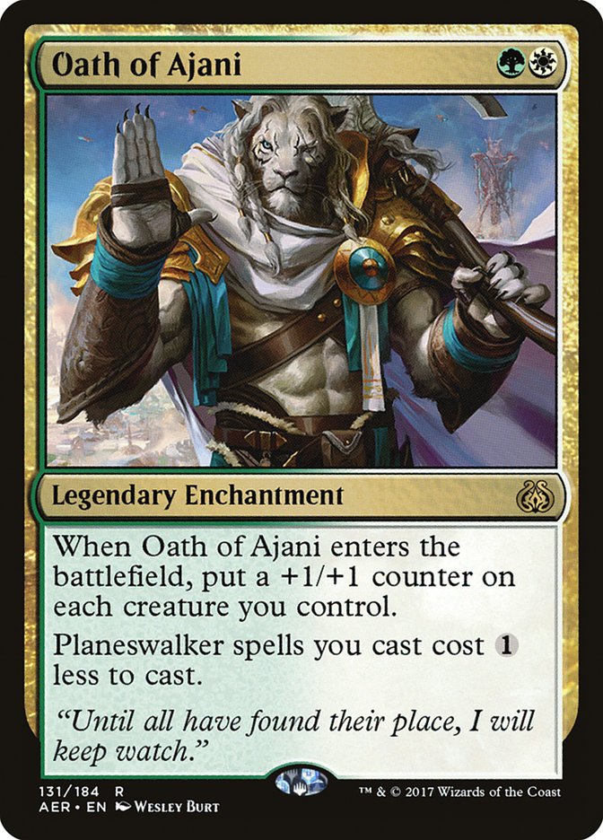 Oath of Ajani [Aether Revolt] | Card Merchant Takapuna