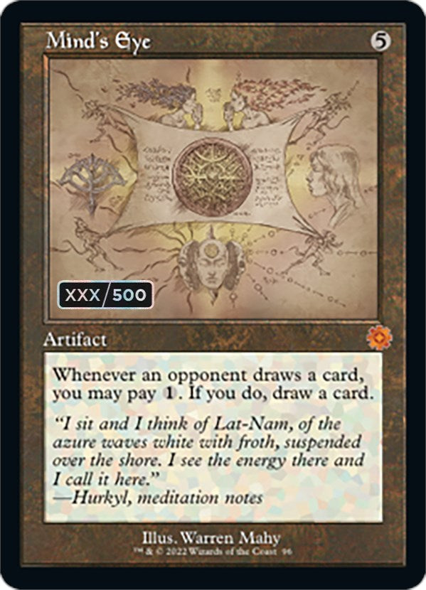 Mind's Eye (Retro Schematic) (Serialized) [The Brothers' War Retro Artifacts] | Card Merchant Takapuna