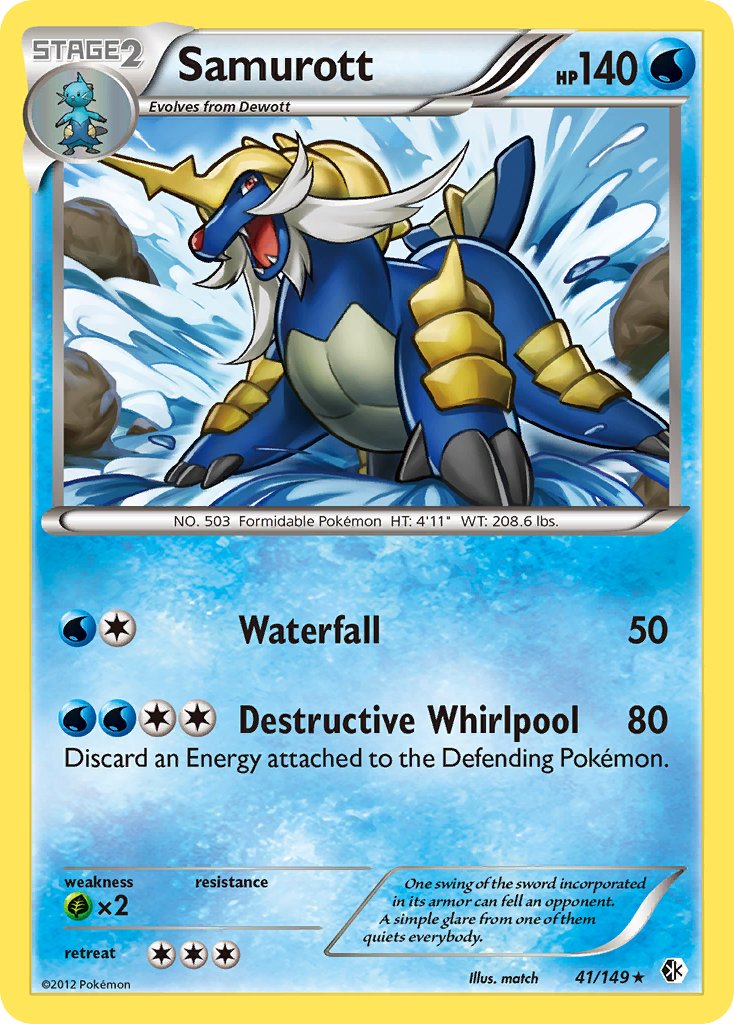 Samurott(41/149) (Theme Deck Exclusive) [Black & White: Boundaries Crossed] | Card Merchant Takapuna
