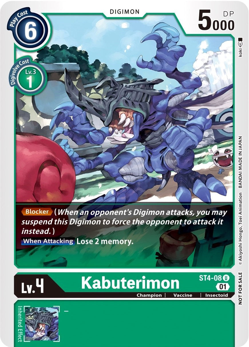 Kabuterimon [ST4-08] (Winner Pack Xros Encounter) [Starter Deck: Giga Green Promos] | Card Merchant Takapuna