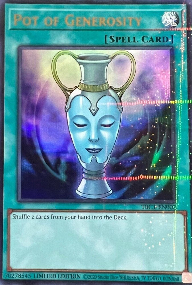 Pot of Generosity [TBC1-EN002] Ultra Rare | Card Merchant Takapuna