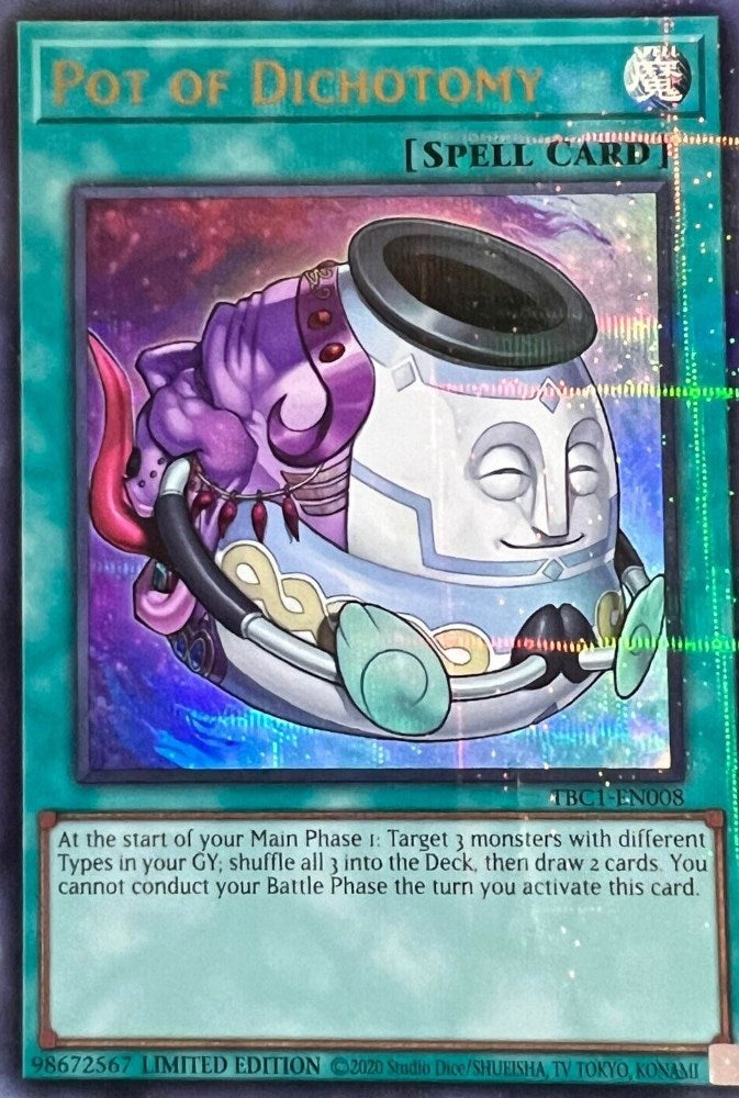 Pot of Dichotomy [TBC1-EN008] Ultra Rare | Card Merchant Takapuna