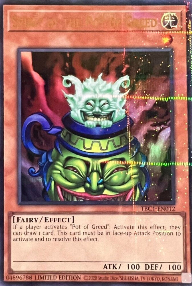 Spirit of the Pot of Greed [TBC1-EN012] Ultra Rare | Card Merchant Takapuna