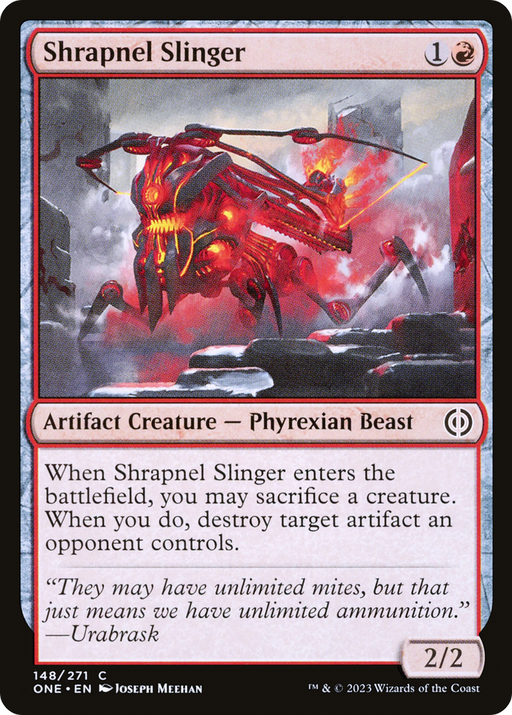 Shrapnel Slinger [Phyrexia: All Will Be One] | Card Merchant Takapuna
