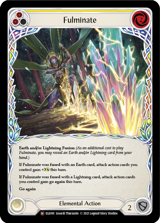 Fulminate [U-ELE091] (Tales of Aria Unlimited)  Unlimited Rainbow Foil | Card Merchant Takapuna