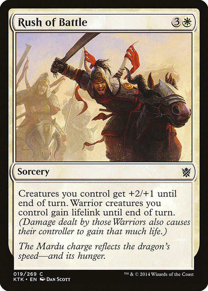 Rush of Battle [Khans of Tarkir] | Card Merchant Takapuna