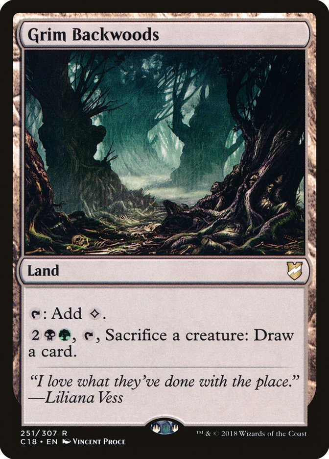 Grim Backwoods [Commander 2018] | Card Merchant Takapuna