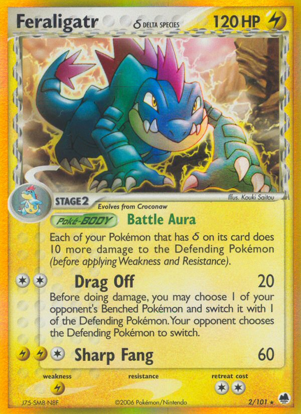 Feraligatr (2/101) (Delta Species) [EX: Dragon Frontiers] | Card Merchant Takapuna