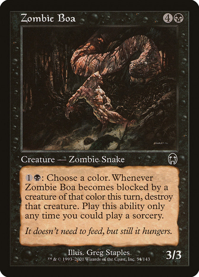 Zombie Boa [Apocalypse] | Card Merchant Takapuna