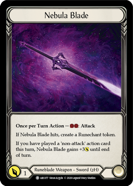 Nebula Blade // Viserai, Rune Blood [U-ARC077 // U-ARC075] (Arcane Rising Unlimited) | Card Merchant Takapuna