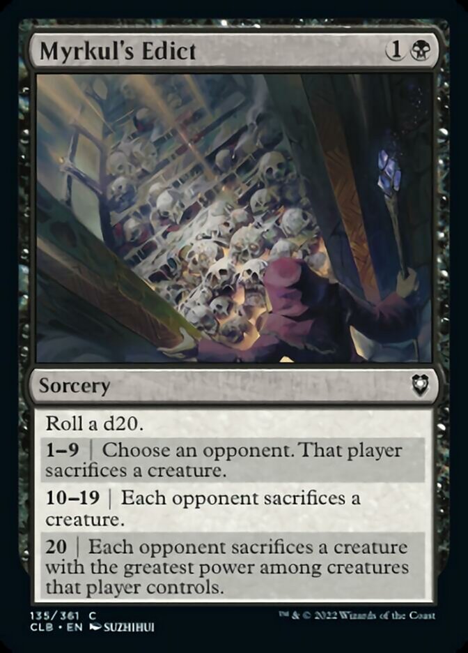 Myrkul's Edict [Commander Legends: Battle for Baldur's Gate] | Card Merchant Takapuna