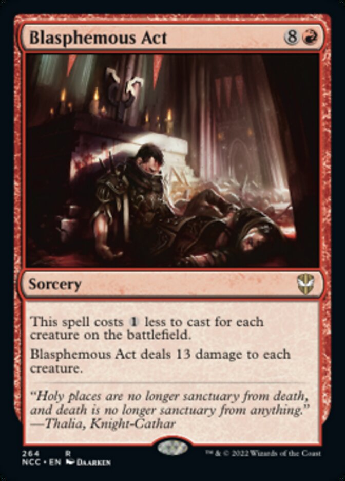 Blasphemous Act [Streets of New Capenna Commander] | Card Merchant Takapuna