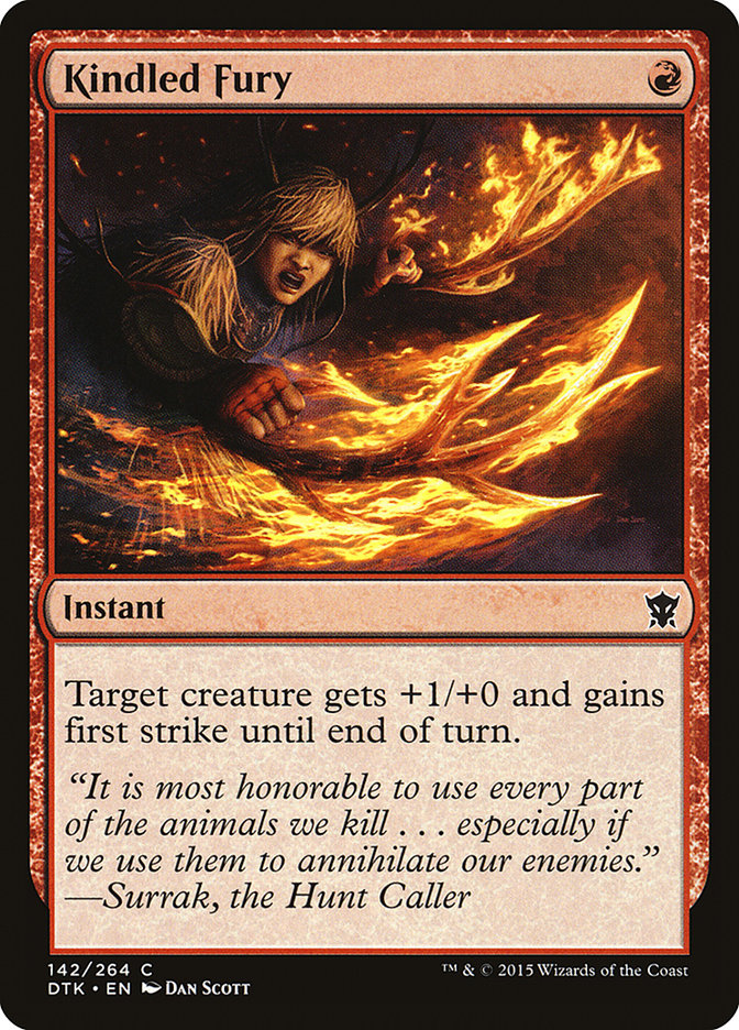 Kindled Fury [Dragons of Tarkir] | Card Merchant Takapuna