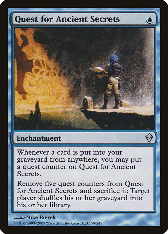 Quest for Ancient Secrets [Zendikar] | Card Merchant Takapuna