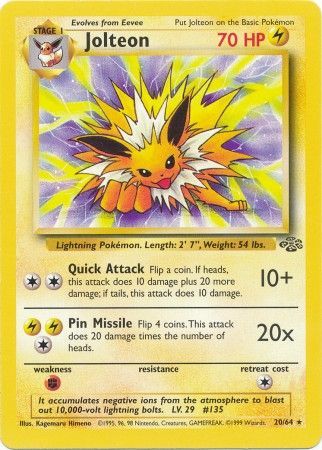 Jolteon (20/64) [Jungle Unlimited] | Card Merchant Takapuna