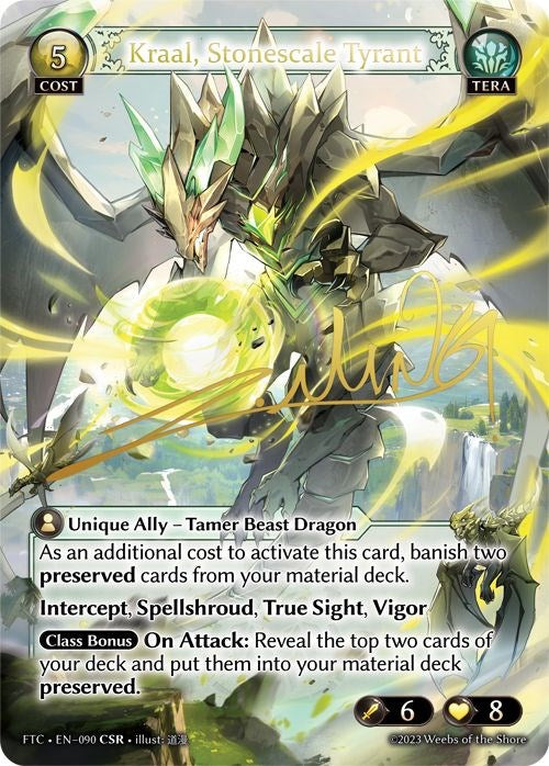 Kraal, Stonescale Tyrant (CSR) (090) [Fractured Crown] | Card Merchant Takapuna