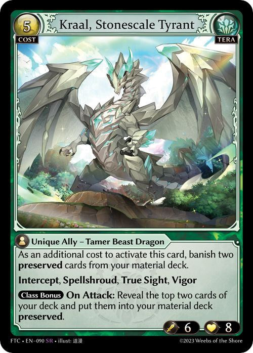 Kraal, Stonescale Tyrant (090) [Fractured Crown] | Card Merchant Takapuna