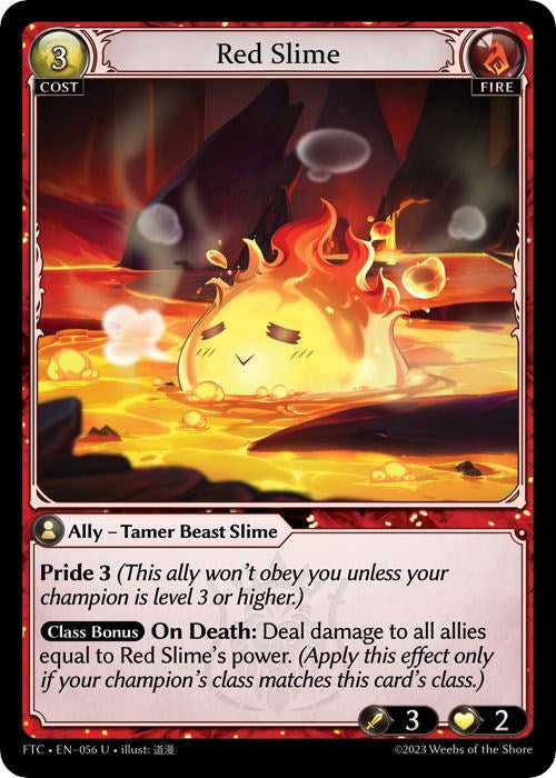 Red Slime (056) [Fractured Crown] | Card Merchant Takapuna