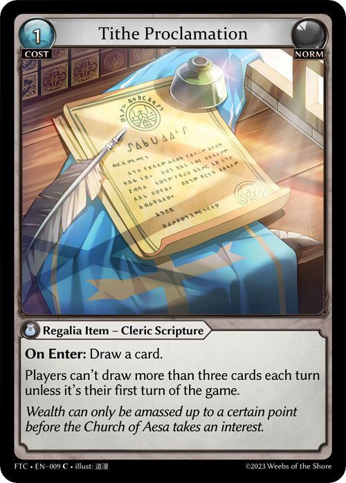 Tithe Proclamation (009) [Fractured Crown] | Card Merchant Takapuna