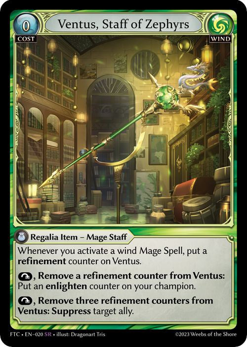 Ventus, Staff of Zephyrs (020) [Fractured Crown] | Card Merchant Takapuna
