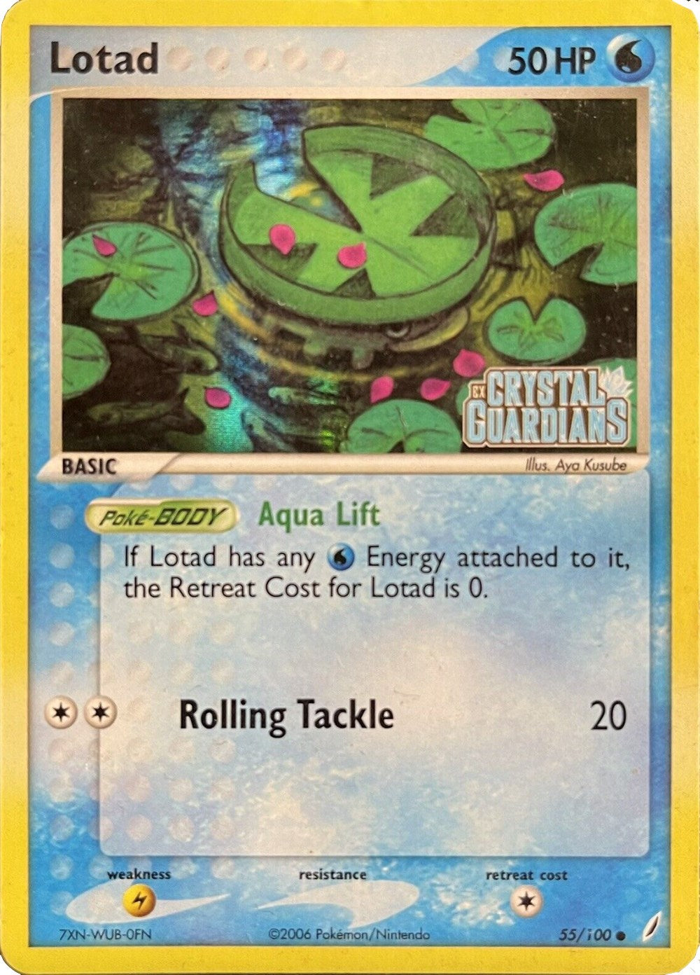 Lotad (055/100) (Theme Deck Exclusive) [EX: Crystal Guardians] | Card Merchant Takapuna