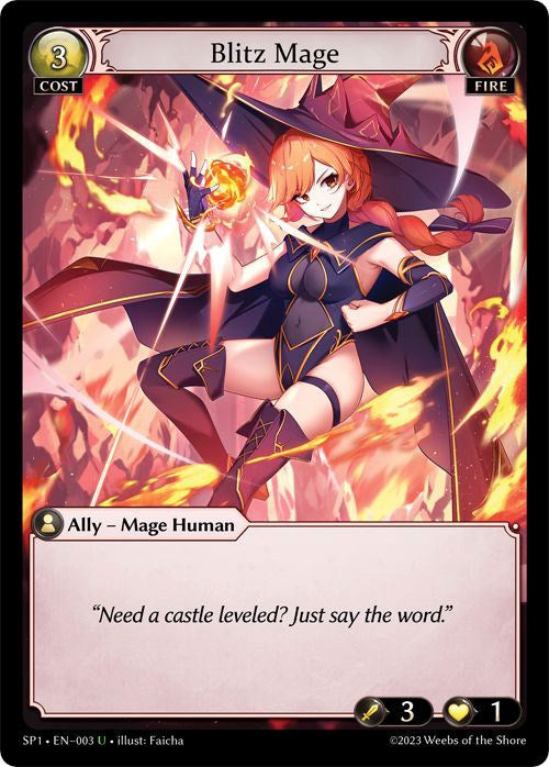 Blitz Mage (003) [Supporter Pack 1] | Card Merchant Takapuna