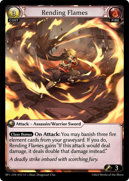 Rending Flames (013) [Supporter Pack 1] | Card Merchant Takapuna